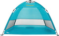 Beach Umbrella Tent Automatic Pop Up Sun Shelter UPF 50+ Canopy Y724165