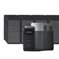Portable Power Station and 4 x Bifacial Portable Solar Panel G6404