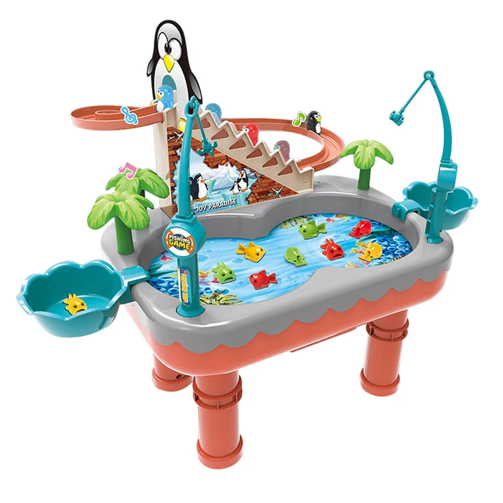 Toddler Toys Fishing Table Toys Water Table Pool Set O952