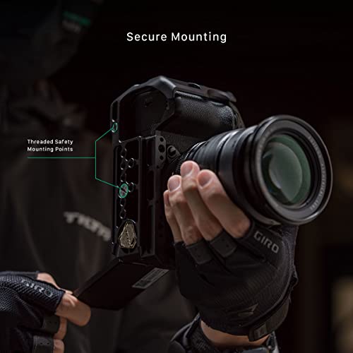Camera Cage with NATO Rail, Rosette, Cold Shoe, and 1/4"-20 Threads T663