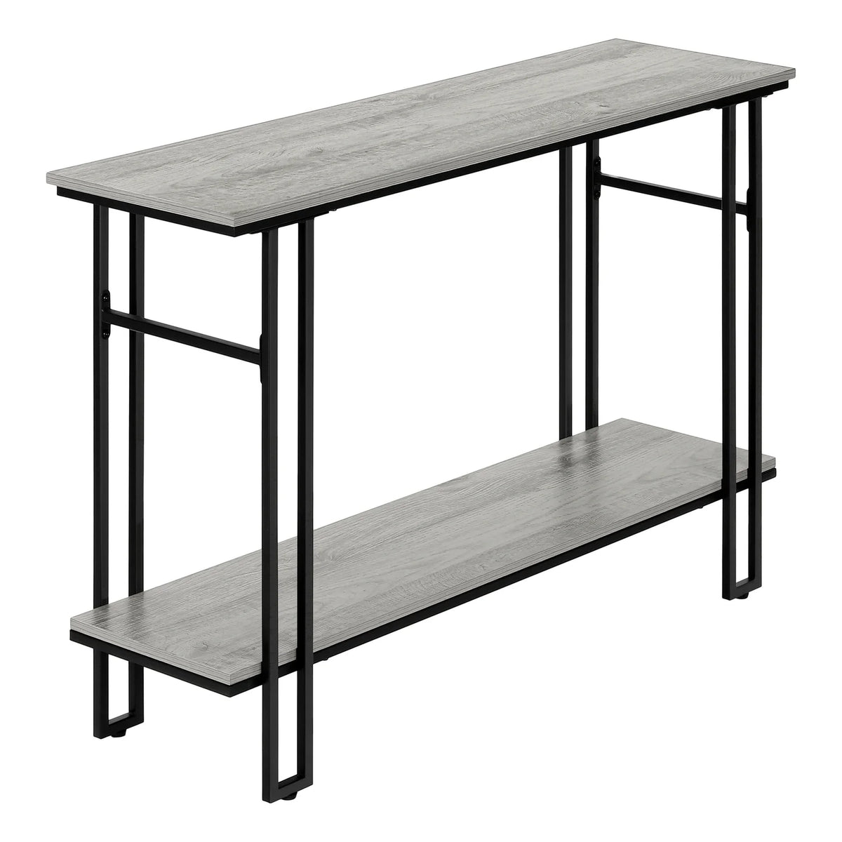 Narrow Grey Metal Accent Table E542