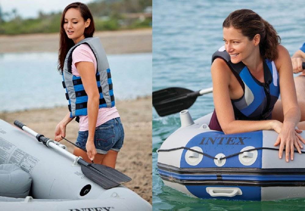 3-Person Inflatable Boat & Oars Set K49636