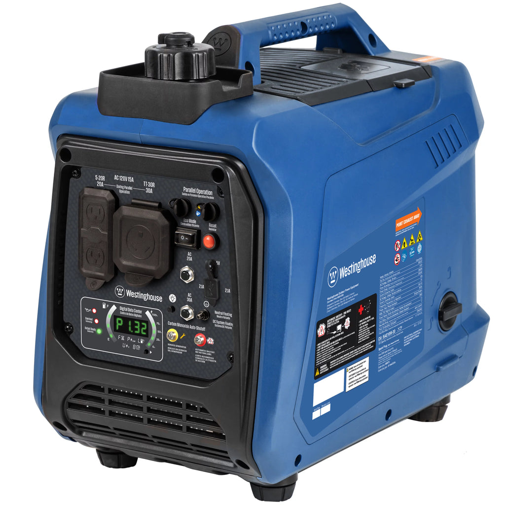 Gas Powered Portable Inverter Generator with CO Sensor U536