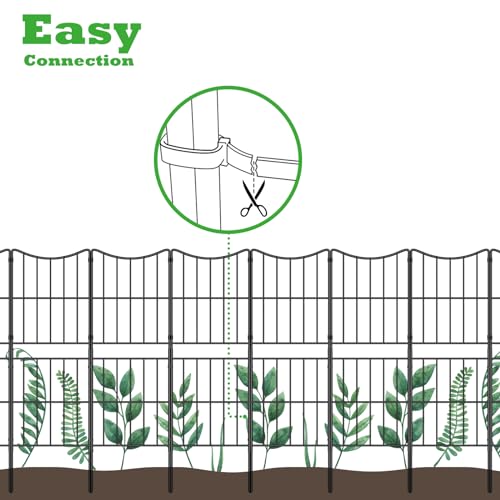 Decorative Garden Fence 10 Pack Rustproof Metal Wire Panel G95135