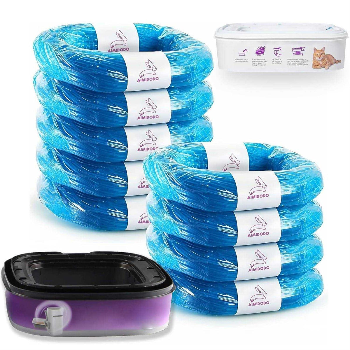 9 Pack Cat Litter Refills Bag L412