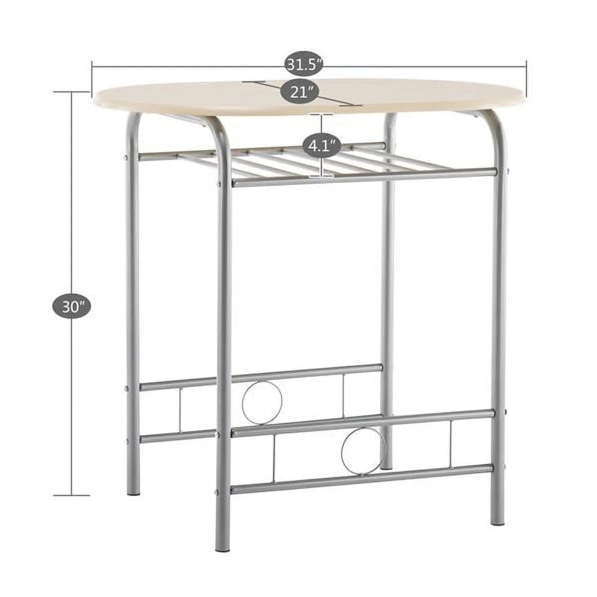 3 Piece Wooden Dining Table Set I1453