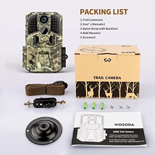 36MP Trail Camera with Night Vision Motion Activated Waterproof M6454