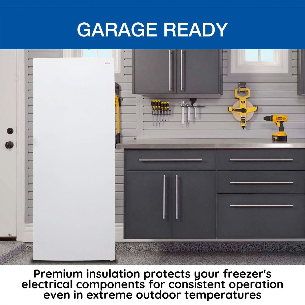 White 7.0 cu ft Upright Freezer C56764