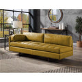 Turmeric Top Grain Leather Sofa with Pillow R89127