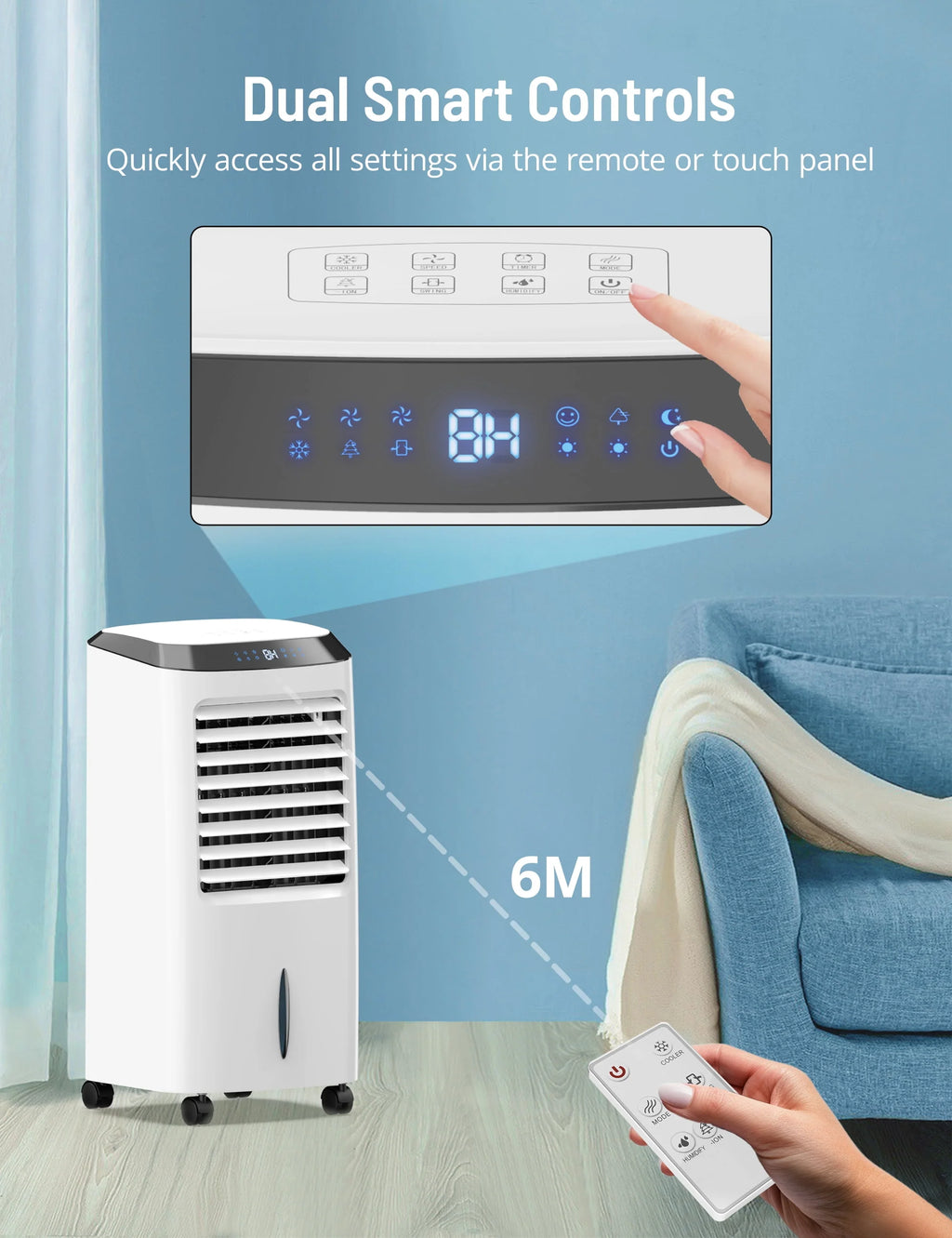 4-in-1 Evaporative Air Cooler with Remote Y2445