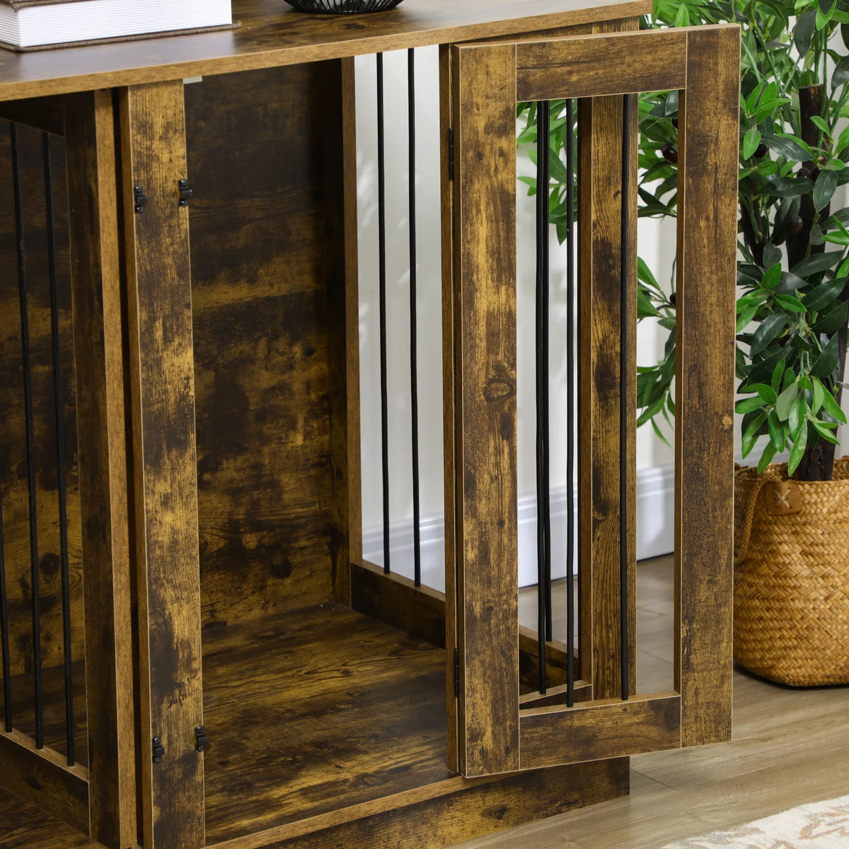 Large Dog Crate with Removable Panel X36232