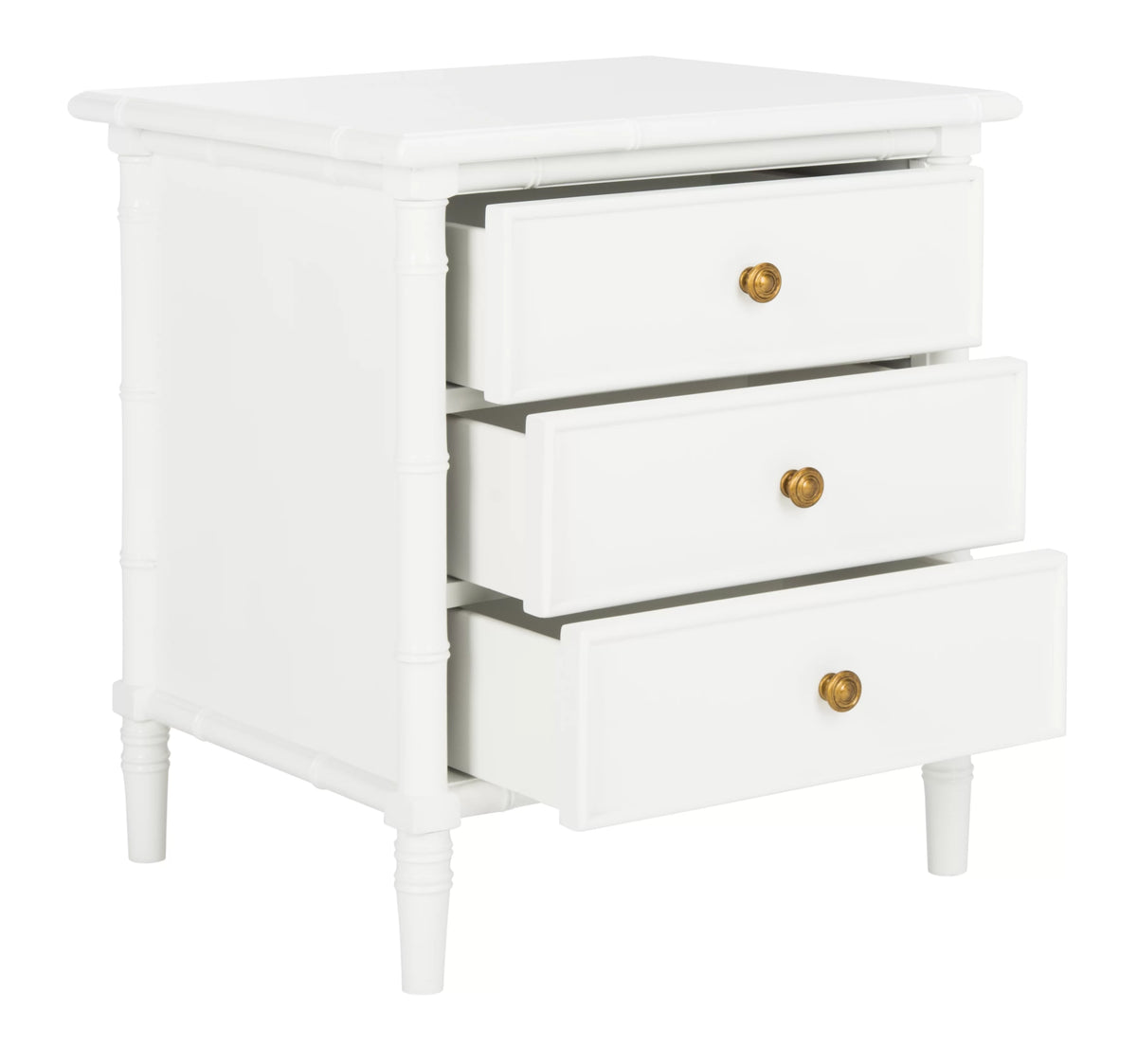 3 Drawer Bamboo Nightstand U307658