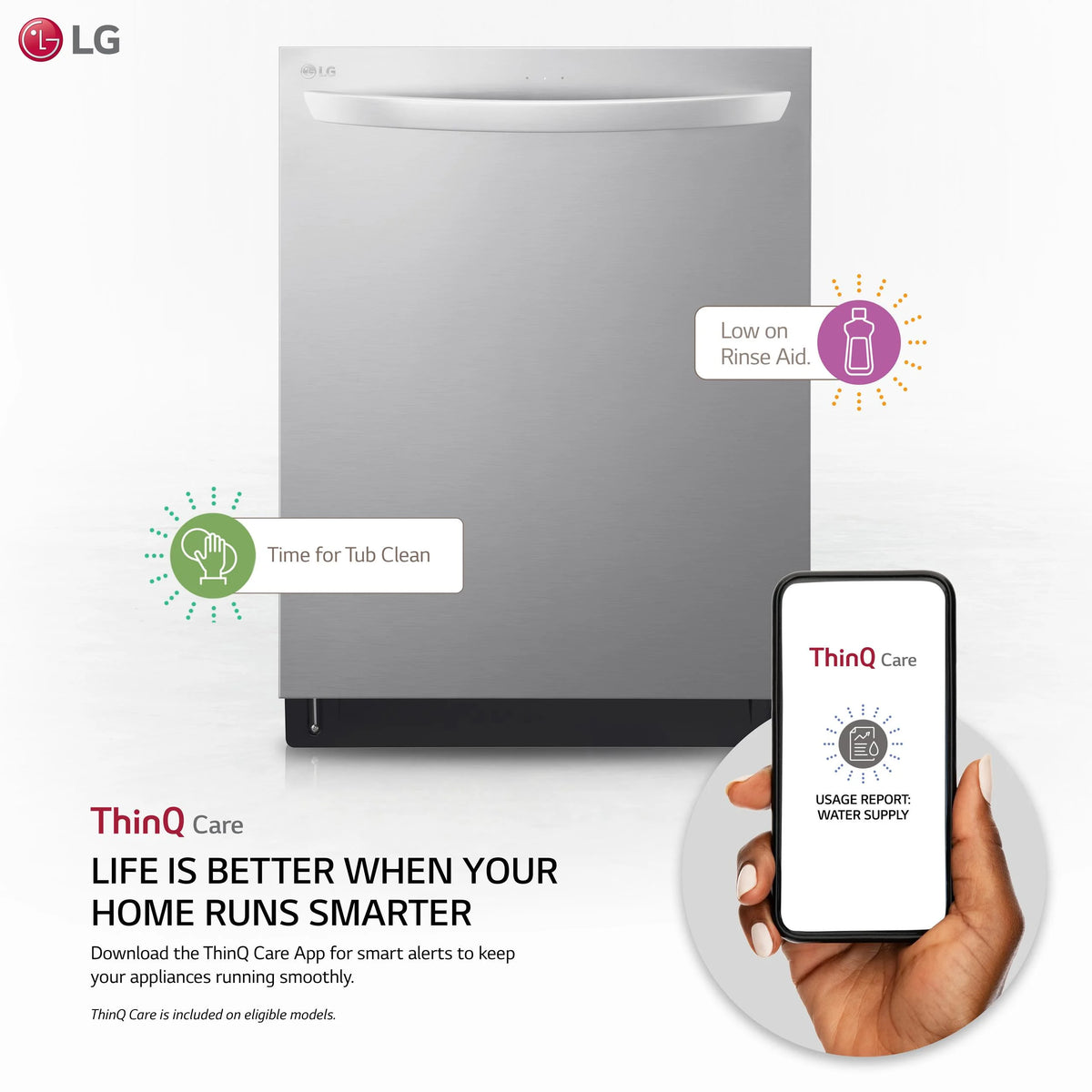 Black Stainless Steel Built In Dishwasher B19001