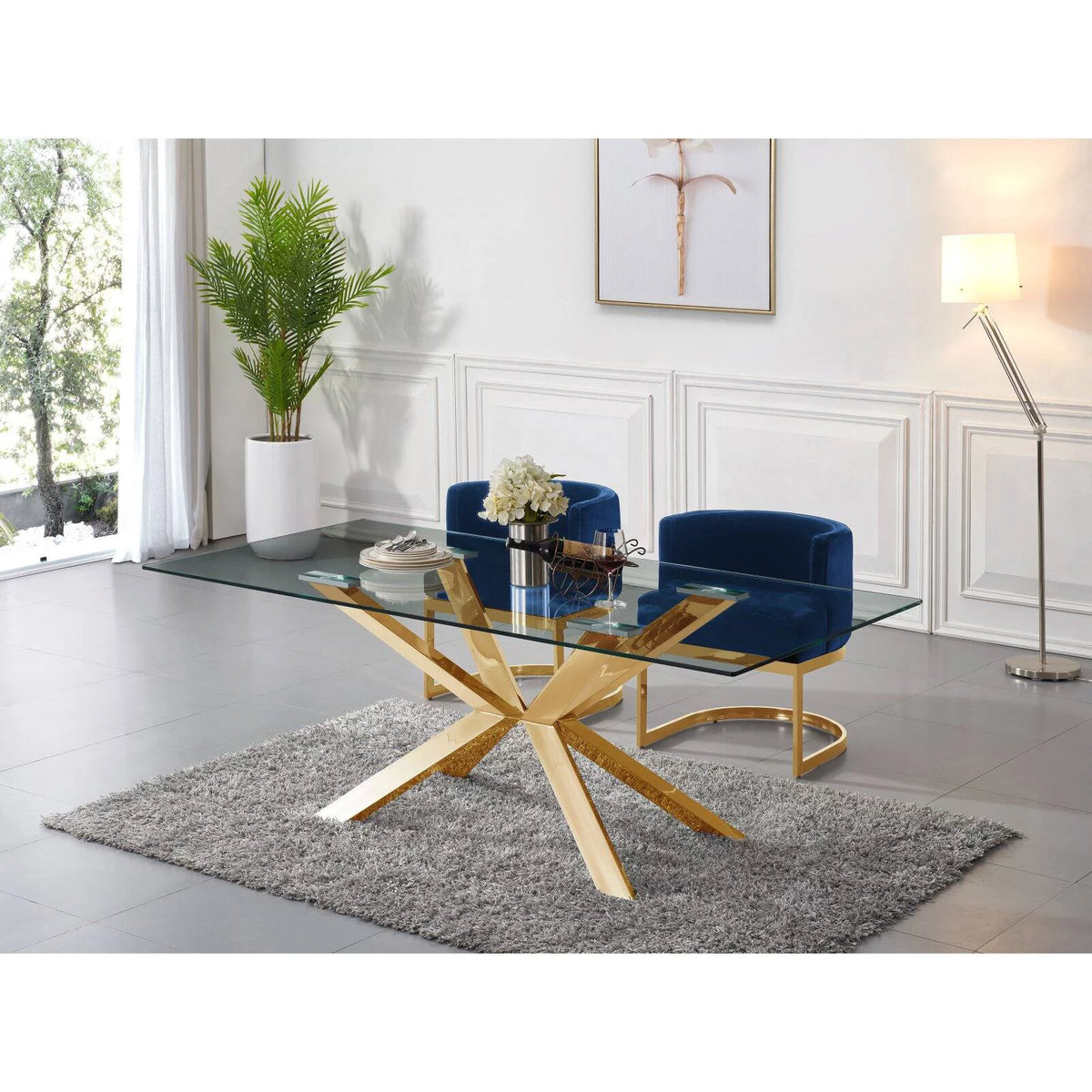 Gold Dining Table W561